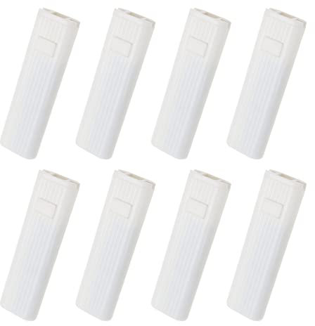 VGOL 8 Pieces Cord Weight Spare for Vertical Blind Roller Blinds Window Shutter White Plastic Safety Handle Tensioner Device Blinds Accessories 100x30mm