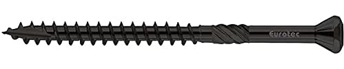 EUROTEC Hapatec Fassadenschraube 4.5 x 60 mm - Edelstahl C1, schwarz