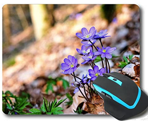 YENDOSTEEN Mauspad personalisiert, Sonnenblumen Hintergrund Mauspads mit genähten Kanten 220 * 180 * 3 mm