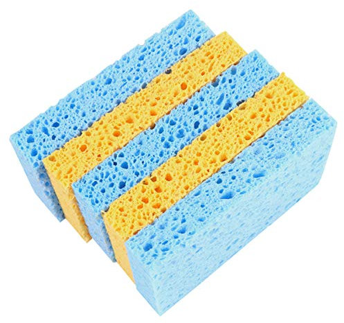 ULTECHNOVO 12 Piezas Paño para Lavar Platos Esponjas De Limpieza De Cocina Trapos para Fregar Esponjas para Fregar Platos Esponja De Limpieza De Baño Esponja Doméstica Cepillar Complejo