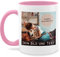 Tasse Tassen 325ml - eigenem - Foto Bild Geschenk I Dein Bild und Text - 325 ml - Rosa - fototasse customized mug with photo selbst drucken fotos kaffeebecher bildtasse freundschaftstasse