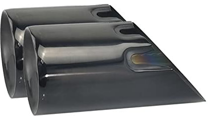 2 Stück Edelstahl Auspuffblenden Für B&MW F20 F21 M135 F22 F23 M235i M240i F30 F31 335i 340i F34 GT F32 F33 435i 440i Auto Auspuff Endrohr (Farbe : Black Straight)