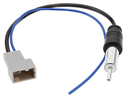 OTOTEC Adaptador de antena estéreo de coche de repuesto compatible con Nissan Almera/Livina/Teana/SYLPHY/TIIDA/QASHQAI 2007 en adelante, cable de antena estéreo de radio de coche