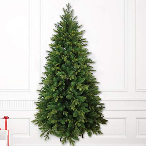 NAMUlA Künstlicher Weihnachtsbaum, PE + PVC + Kiefernnadel-Hybrid, automatische Weihnachtsbäume mit Metallständer, Urlaubsdekoration, Weihnachtskiefer, Grün, 300 cm (10 Fuß) Fashionable