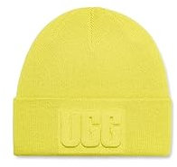 UGG Damen Mütze mit 3D-Grafik-Logo, Tennisgrün, Einheitsgröße