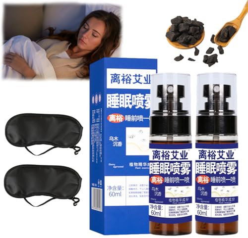 Pflanzen-Weihrauch-Schlafspray, Wu Mu Chen Xiang Sleep Mist, Ebony Agarwood Sleep Spray, Oud Agarwood Sleep Spray, Wu Mu Oud Agarwood Sleep Spray (2PC)