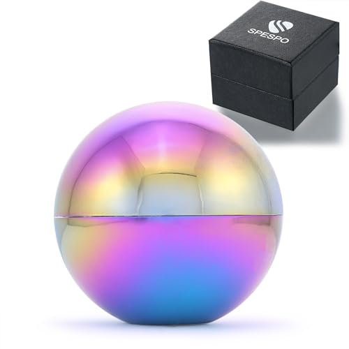 Spice Grinder, Spespo Metal Pepper Grinder 3 Parts 2.1inch -Rainbow Color