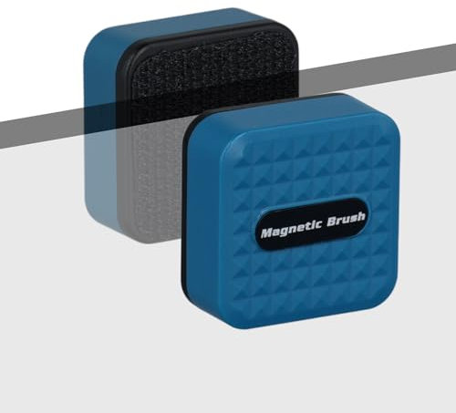 NQEUEPN 2 Piezas Mini Cepillo Magnetico Acuario, Limpiador Magnético para Peceras Limpiador Magnetico Acuario Raspador de Algas Acuario para Acuarios de Vidrio Peceras