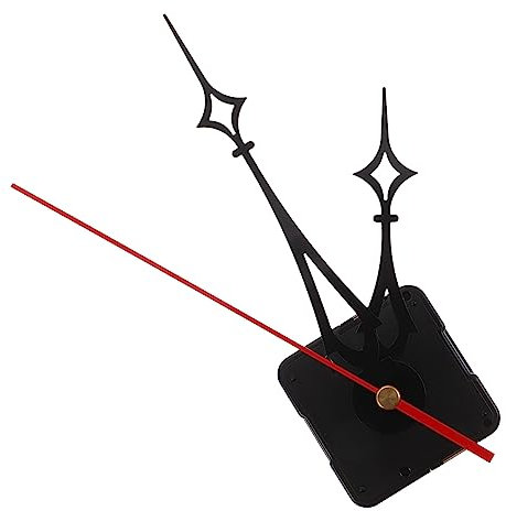 BESTonZON 1 Satz stille Uhr Uhrwerk batteriebetrieben Digitale Wanduhr Uhrenbausatz Bausatz Uhrwerk Anzahl Komponente Elektronische Uhr Plugin Arbeit Motor- Plastik rot