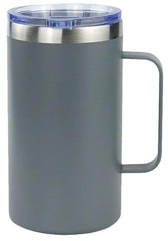 ONEKLIK Travel Mugs, Insulated Coffee Cup with Leakproof Lid, Reusable Coffee Cups, Coffee Travel Mug, Double Walled Coffee Mug, Stainless Steel Thermal Mug for Hot and Cold Drinks 473ml 16oz Grey