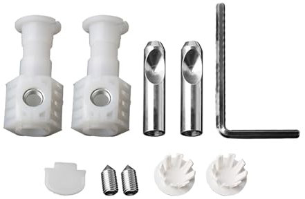 MagiDeal Kits de fixation de toilettes suspendues, vis de fixation, boulons de fixation, connecteurs universels en Nylon, Kits légers professionnels