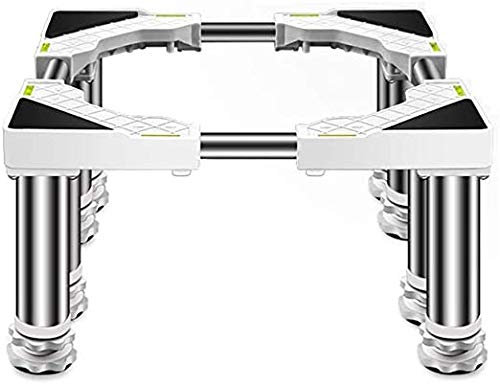 Supporto per lavatrice Frigorifero Base Alta Rack Multifunzionale Regolabile Lavatrice Asciugatrice Piedistallo Lunghezza/Larghezza 45-65cm Supporto Refrigeratore Vino Staffa Fornelli Rack