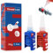 WAN2TLK Lot de 2 frein filet fort 50 ml, frein filet bleu de résistance moyenne et frein filet rouge élevée pour écrous, boulons, fixations et métaux, empêche le desserrage et la corrosion