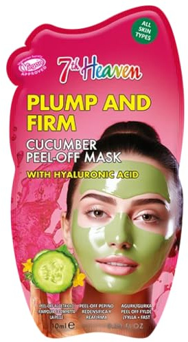 7th Heaven Cucumber Peel Off Face Mask with Hyaluronic Acid - | Plumps, firms, suitable for all skin types, genuine 7th Heaven, hydrates, revitalises, easy peel-off, enhances texture