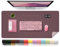 BLESWIN Leder-Schreibtischunterlage, Wasserdichte Laptop-Matte für Den Schreibtisch, Leicht zu Reinigende Büro-Schreibtischmatte, Schreibtischmatte, Große Schreibmatte (Dunkelviolett, 100x43cm)