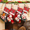 AUEJACKY Nikolausstrumpf 4Pcs Nikolausstiefel Zum Befüllen Nikolaussocken Deko Nikolausstiefel Zum Befüllen Weihnachtsbaum Anhänger Weihnachtsdeko Mit Weihnachtsmann, Schneemann, Rentier-A (A)