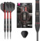 Target Darts Scope Swiss Point Steeldarts, 90% Tungsten Dart-Set, Barrel 02-23G | Steeldarts Set, Darts in Rot & Schwarz, Profi Dart-Set mit Swiss Points & Tool