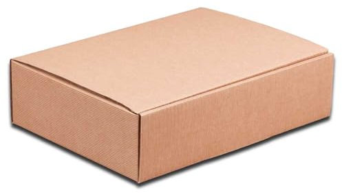 2er Weinkarton, Geschenkkarton, Natur, Wellpappe, 36 x 19,2 x 9,5 cm, 25 Stück