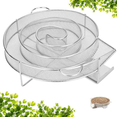 Générateur de fumée froide, rond, générateur de fumée froide en acier inoxydable, réutilisable, générateur de fumée froide CuiCanfla pour barbecue sphérique et fumoir