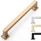 9BUILD 10 Pack Champagne Bronze Cabinet Handles 128MM Kitchen Cupboard Handles Kitchen Cabinet Handles Zinc Alloy Drawer Handles Kitchen Handles Wardrobe Handles UK0055