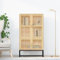 KATERYY Highboard 70x35x125 cm Holzwerkstoff,Zeitloses Highboard aus Holzwerkstoff mit viel Stauraum und skandinavischem Design Küchenschränke, Aufbewahrungsschränke, Schließfäch