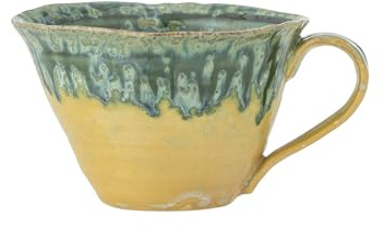 Bloomingville Milani Tasse, Grün, Steingut, T11xH7 cm, 250 ml