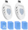 Lotvic 2PCS Portátil USB Repelente de Mosquitos Eléctrico con 120 Reemplazable Pastillas, USB-Repelente Mosquitos Eléctrico, USB Mosquito Killer, para Exterior e Interior
