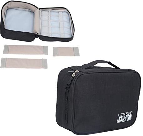 Agatige Portable Coffee Maker Travel Bag with Adjustable Compartments, Water Proof Shockproof Storage Case Espresso Machine Carrying Organiser for Outdoor, Car, Camping & Home