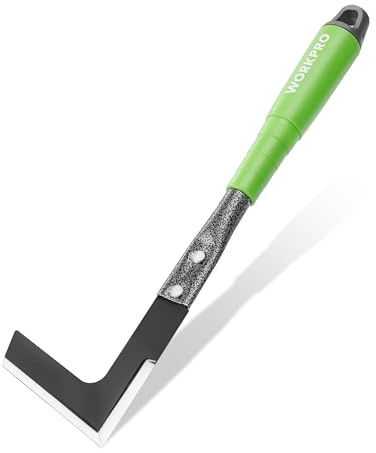 WORKPRO 33cm Attrezzo per Diserbo, Rimuovi Muschio in Acciaio con Manico