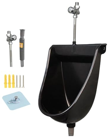 yakermur Toilettes Suspendues | Urinoir Pour Hommes Avec Chasse D'eau | Urinoirs Destinés aux Hommes,Pour Exterieur Maison Jardin Camping-Car Appartement Papa Petit-Ami Grand-Pere