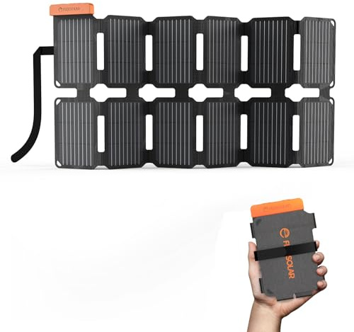 FlexSolar 36W Ultra-Portable Solar Panel Charger with Quick Charge | USB-A & USB-C & DC Ports, Ultra-Lightweight for Outdoor Emergency Power, Backpacking, Hiking, and Camping