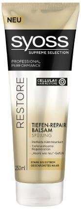 Syoss Supreme Collection Restore Tiefen-Repair Balsam Spülung (2 x 250ml)