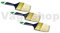 6 x PROFI Flachpinsel 100 mm Malerpinsel Lackpinsel Lasur Flach Pinsel englische Form