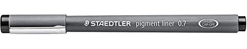 Staedtler Pack Of 3 Pens 0.7 mm Tip Pigment Liner Black