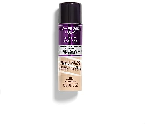 COVERGIRL - Simply Ageless 3-in-1 Liquid Foundation Buff Beige 225-1 fl. oz. (30 ml)
