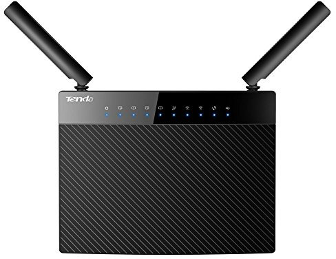 Tenda Router WiFi 1200Mbps Gibabit Dual Band 867Mbps 5GHz, 300Mbps 2.4 GHz, 5 Porte Ethernet, 1 Port USB2.0 (AC9), Nero
