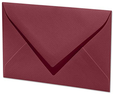 ARTOZ 200x DIN C7 kleine Briefumschläge - Rot (Weinrot) 110 x 75 mm - 100 g/m² Mini Umschläge für Hochzeit Geburtstag Weihnachten Party Geschenkkärtchen - Serie 1001