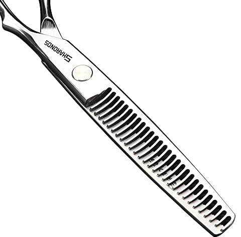 Sharonds 6-Zoll Friseurschere/Effilierschere(6-Zoll dünne Schere-A) | 440C Stahl Barber Schere ,Friseur Schere ,Anzug Frisur Stil Frisur Werkzeuge haarschere set