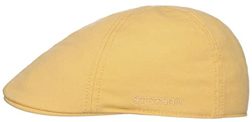 Stetson Gorra Texas Cotton con protección UV 40+ - Gorra Plana de algodón - Gorra Unicolor Primavera/Verano Amarillo Pastel L (58-59 cm)