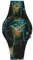 Doodle Watch Armbanduhr Wild Mood Tattoouhr Pfauenfeder Schwarz DO39009