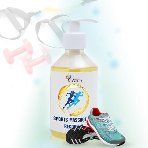 Verana Sport Massageöl Arnika - Aloe - Calendula - Spitzwegerich Sportpflege, Für Gelenke und Muskeln, Natürlich, Vor und nach dem Training, Jogging, Schwimmen (Öl)