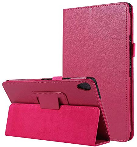 BAUBEY Case for Lenovo Tab M8 HD/Smart Tab M8 / Tab M8 FHD, Premium PU Leather Folio Cover for Lenovo Tab M8 HD TB-8505F TB-8505X / Smart Tab M8 TB-8505FS / Tab M8 FHD TB-8705F 8? Tablet (Rose Pink)