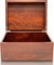 Blake & Lake Große Box mit Scharnierdeckel – Aufbewahrungsbox aus Holz mit Deckel – Holz-Aufbewahrungsboxen mit Deckel (dunkle Eiche)