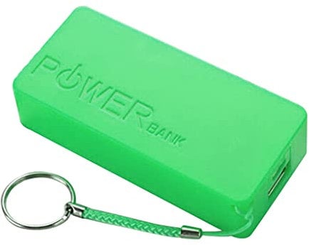 GLASSNOBLE USB Mobile Power Bank Charger Battery Pack Case DIY Box For 2x18650 Lithium Battery Protable Colorful Box Green
