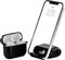 AirStand - AirPods Pro Case Cover mit unsichtbarem Telefonständer, kompatibel mit AirPods Pro, voller Schutz TPU & PC stoßfestes Gehäuse mit Schlüsselanhänger Karabiner (Mitternacht)