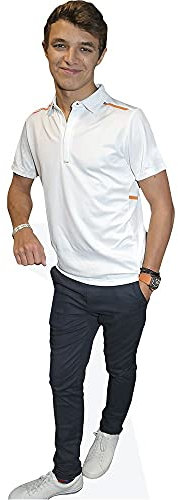 Lando Norris (White Shirt) Pappaufsteller lebensgross