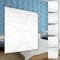 HEXIM 3D Wandpaneele, PVC Kunststoff weiß - Kreis Design Paneele 50x50cm Wandverkleidung (3QM HD091) Wanddekor Wohnzimmer Ideen Dekorpaneele