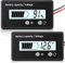 Compteur de Batterie DC 12V 24V 36V 48V 60V 72V 84V avec Alarme, Réglage Avant et Clé Commutation, Indicateur de Tension de Capacité de Batterie Plomb-Acide et Indicateur Batterie (Blanc)