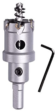 SYDARSYN Scie Cloche en Alliage de Carbure TCT 27mm Foret de Scie Trépan pour Acier Inoxydable Métal Foret Perçage Trou