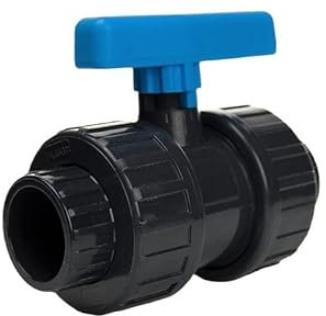 PVC Kugelhahn 40mm Plimex Serie | beidseitig Klebemuffe | 16 bar | (Ø40mm)